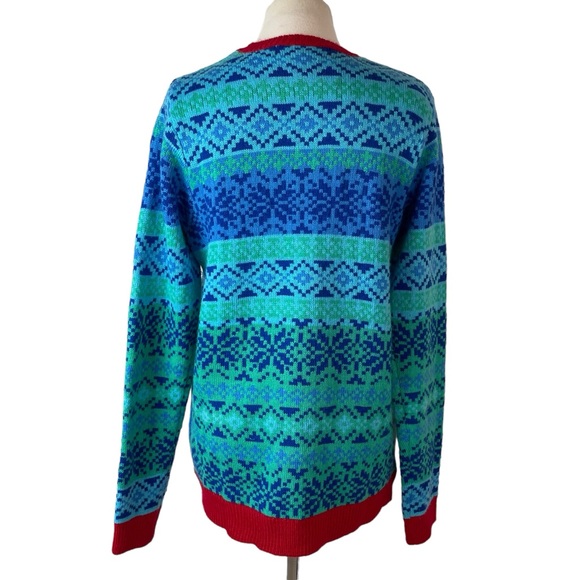 Jolly Sweaters Flamingo Palm Tree Tropical Ugly Christmas Sweater Medium - Picture 4 of 14